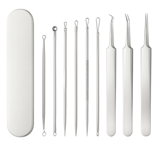 8-Piece Stainless Steel Blackhead & Pimple Removal Kit