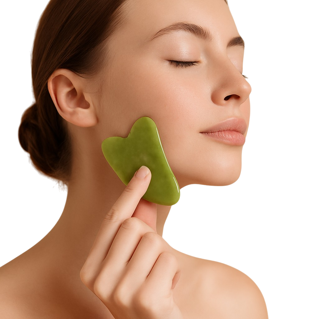 Natural Jade Roller & Gua Sha Stone