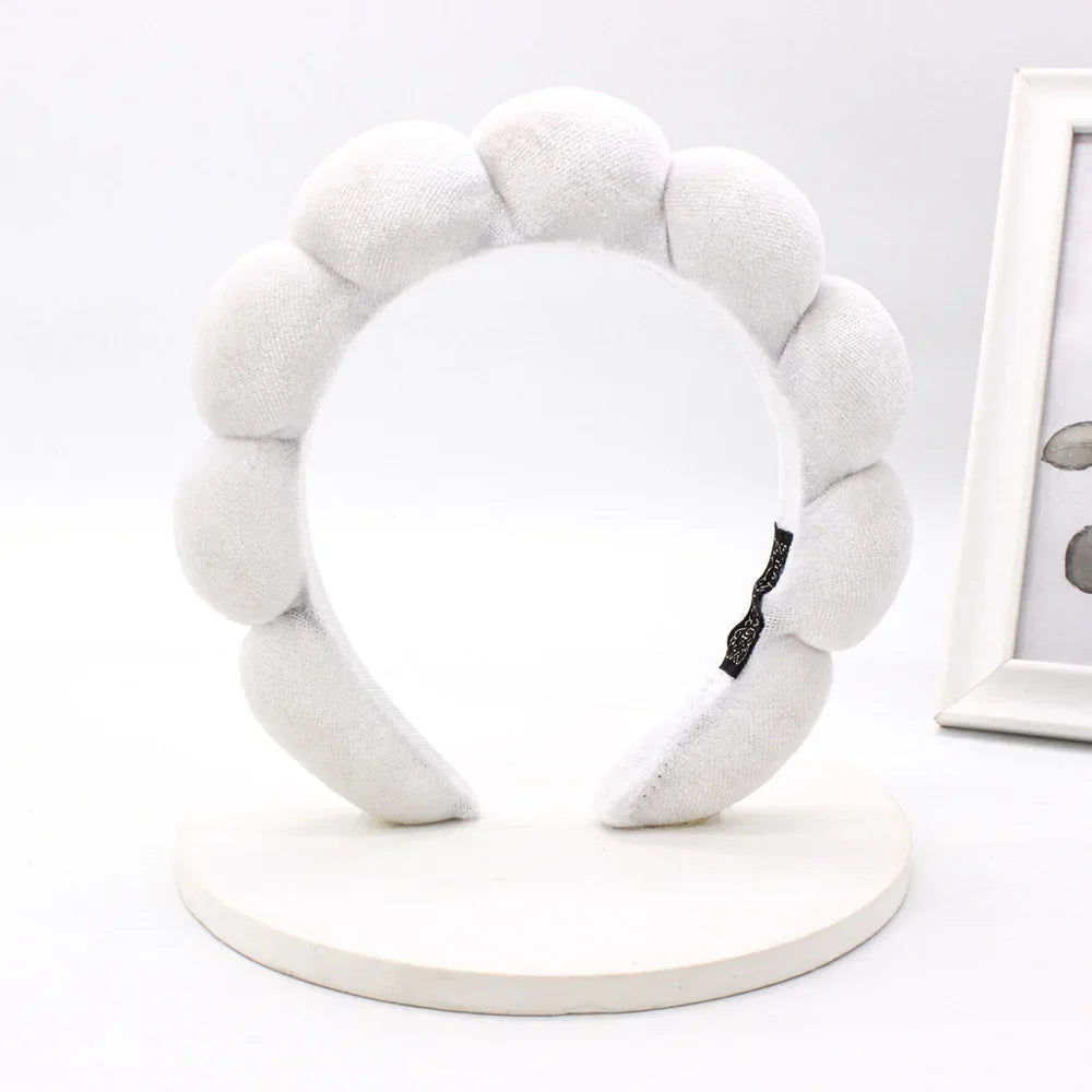 Velvet Spa Headband – Padded Hairband for Face Washing & Makeup Removal