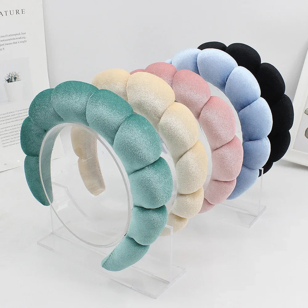 Velvet Spa Headband – Padded Hairband for Face Washing & Makeup Removal