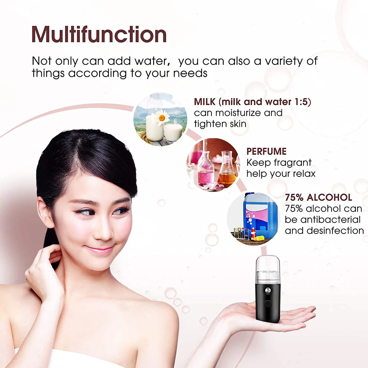 Mini Portable Facial Steamer – 30ml Rechargeable Nano Mist Hydrator