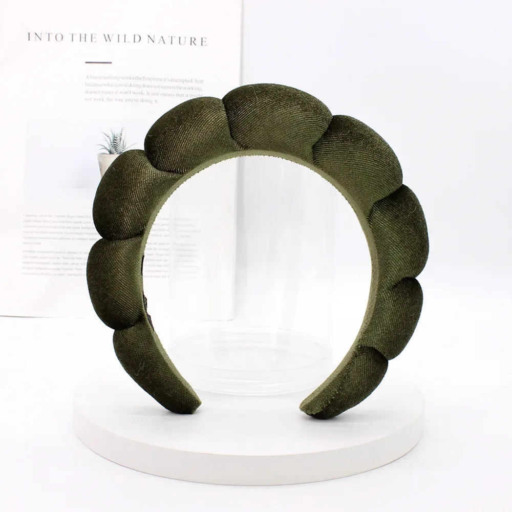 Velvet Spa Headband – Padded Hairband for Face Washing & Makeup Removal