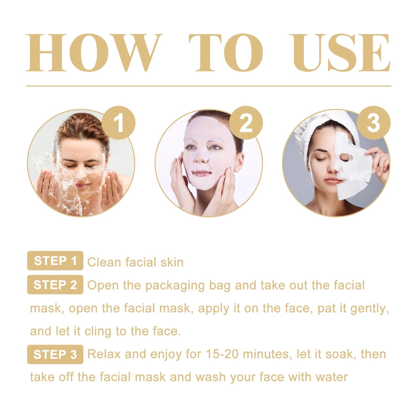 10-Pack Collagen Facial Masks – Hydrating & Wrinkle-Reducing Korean Skincare