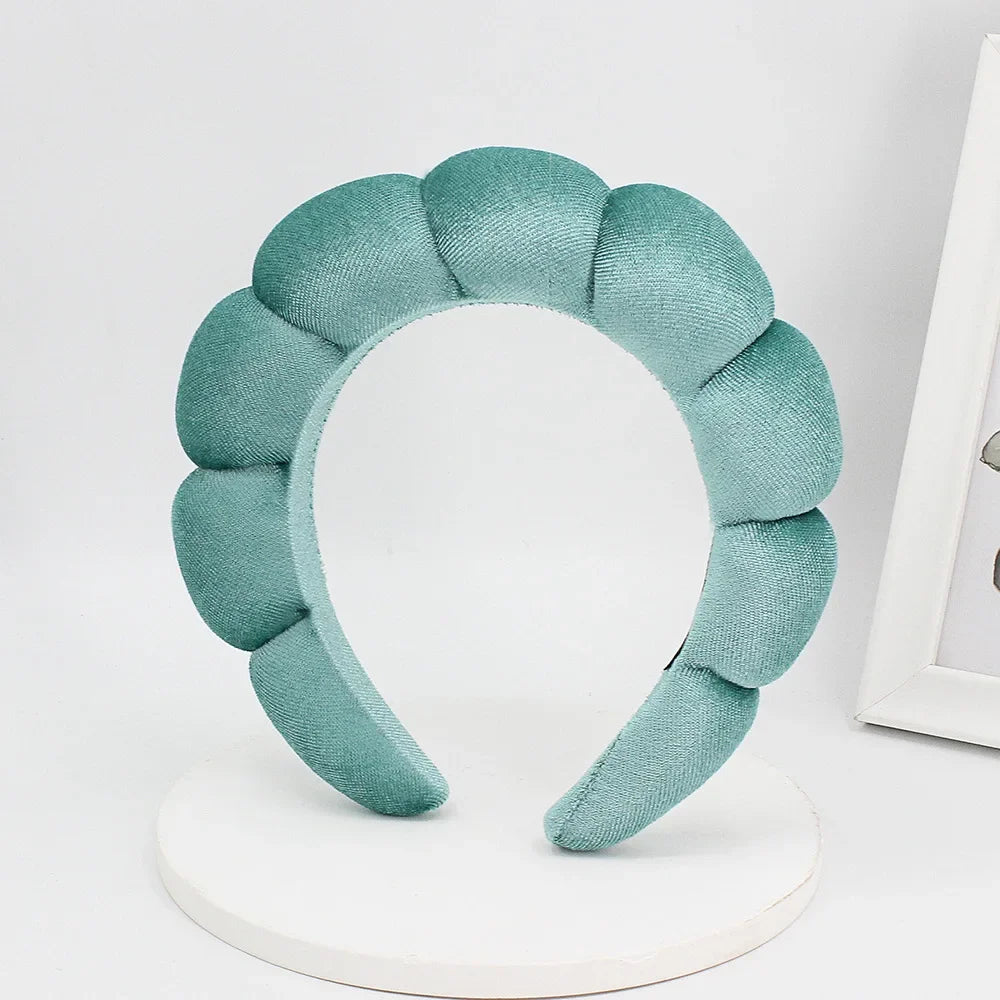 Velvet Spa Headband – Padded Hairband for Face Washing & Makeup Removal