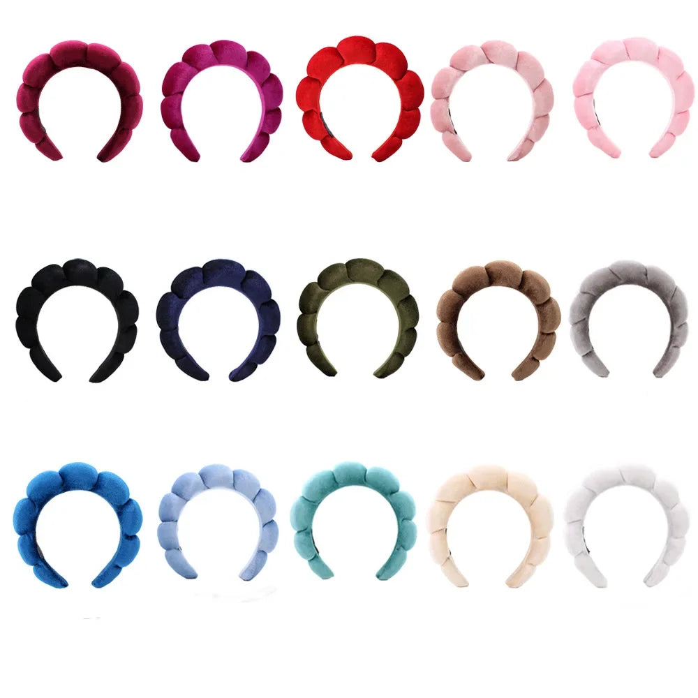 Velvet Spa Headband – Padded Hairband for Face Washing & Makeup Removal