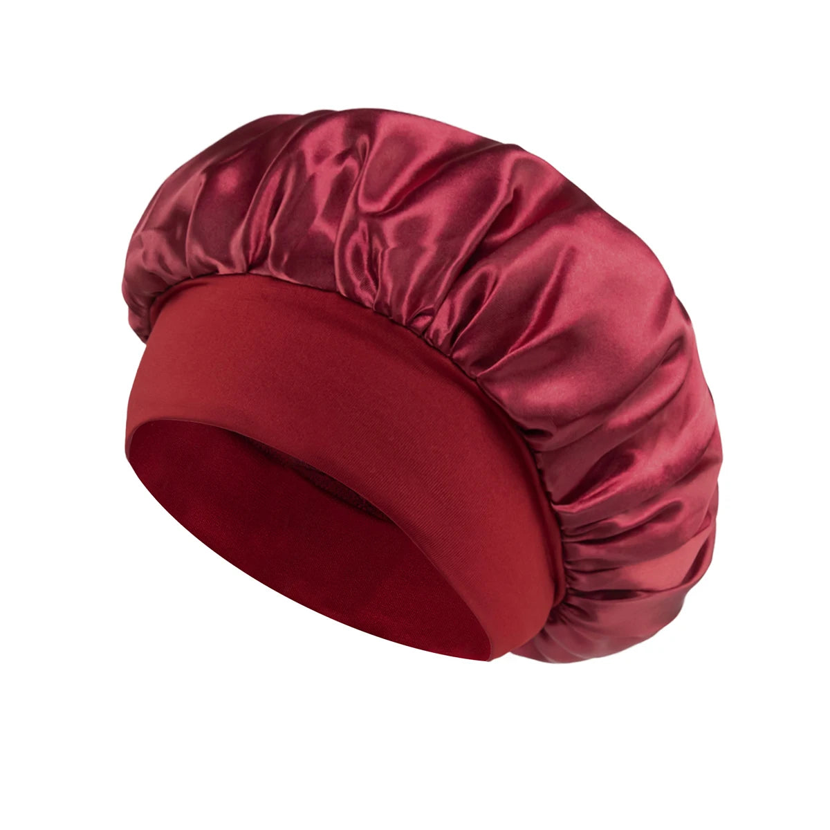 Satin Sleep Bonnet with Soft Elastic Band