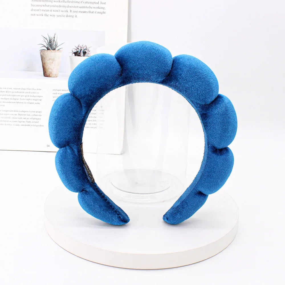 Velvet Spa Headband – Padded Hairband for Face Washing & Makeup Removal