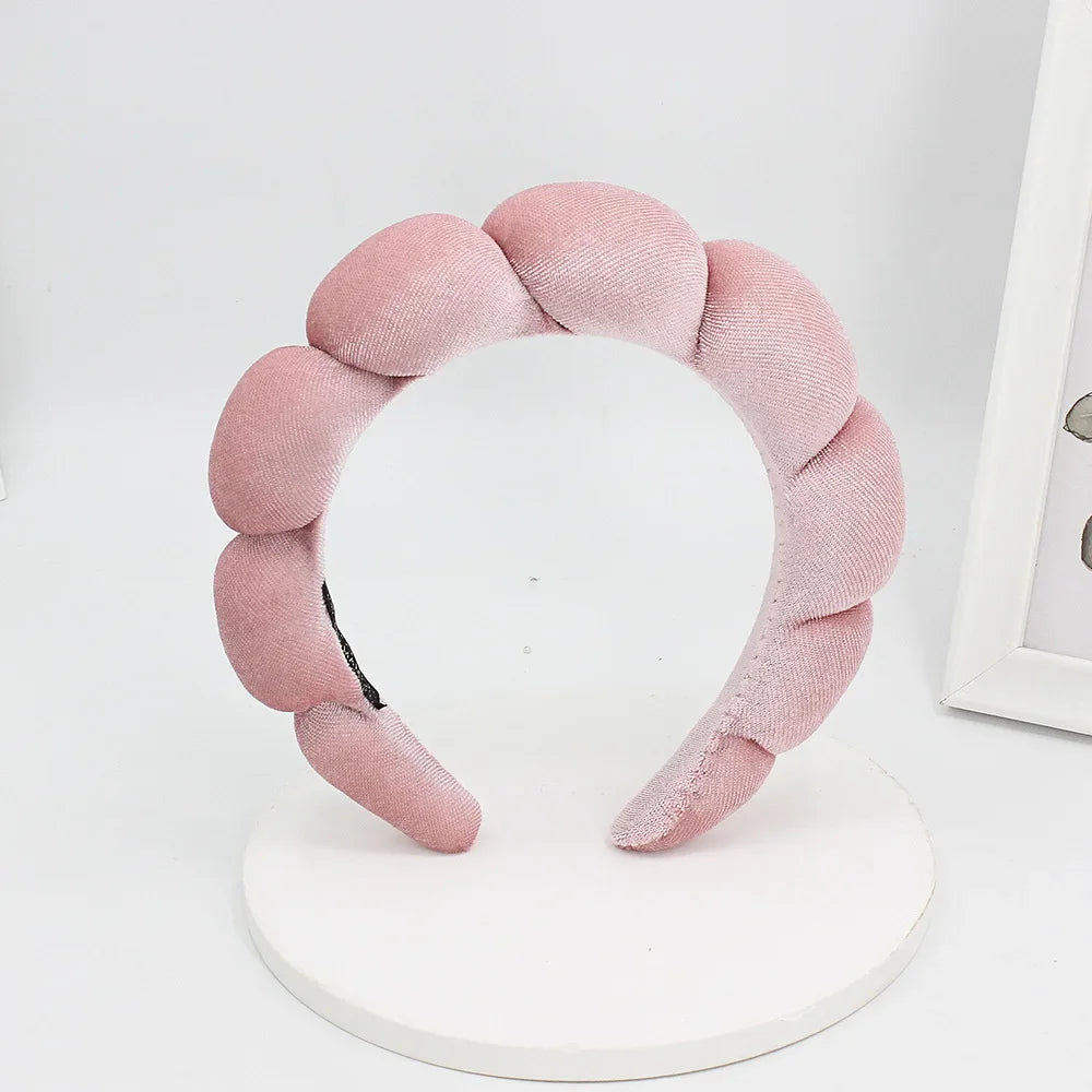 Velvet Spa Headband – Padded Hairband for Face Washing & Makeup Removal