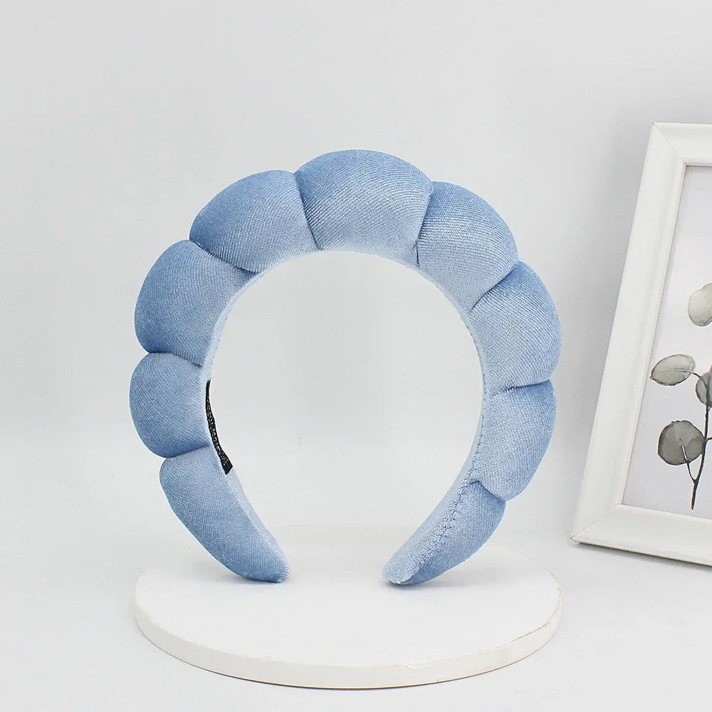 Velvet Spa Headband – Padded Hairband for Face Washing & Makeup Removal