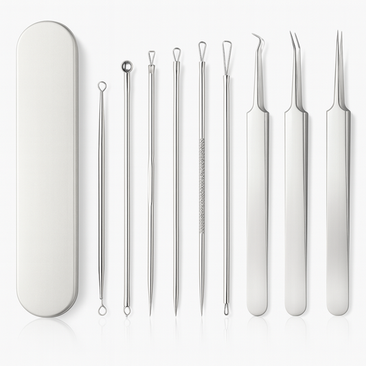 8-Piece Stainless Steel Blackhead & Pimple Removal Kit