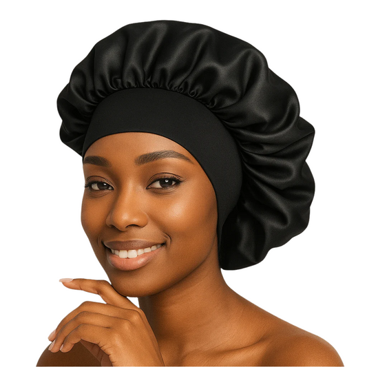 Satin Sleep Bonnet with Soft Elastic Band
