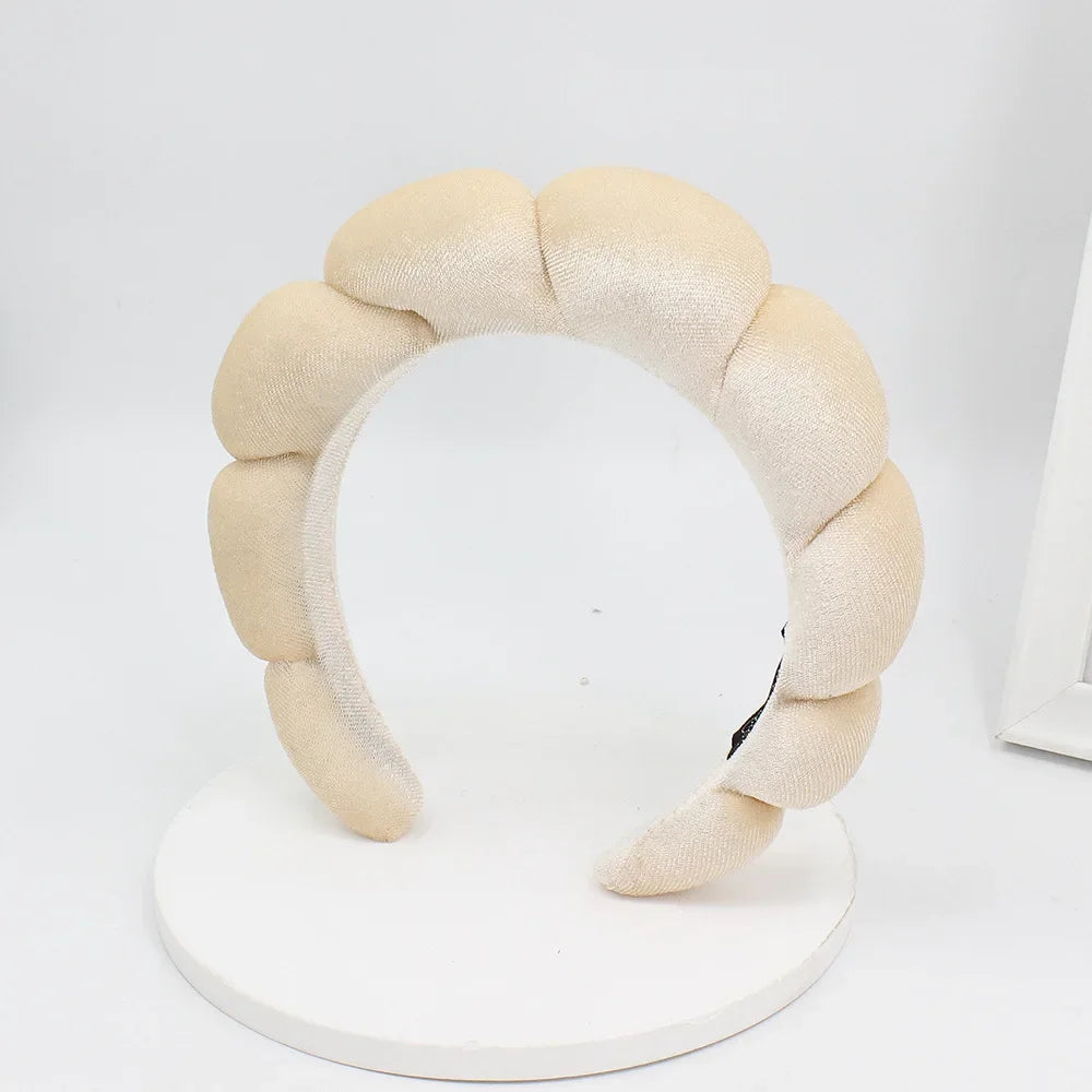 Velvet Spa Headband – Padded Hairband for Face Washing & Makeup Removal
