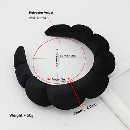 Velvet Spa Headband – Padded Hairband for Face Washing & Makeup Removal