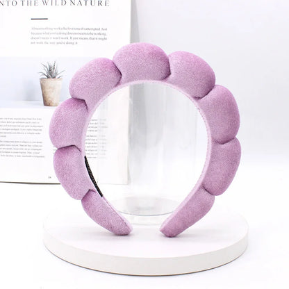 Velvet Spa Headband – Padded Hairband for Face Washing & Makeup Removal