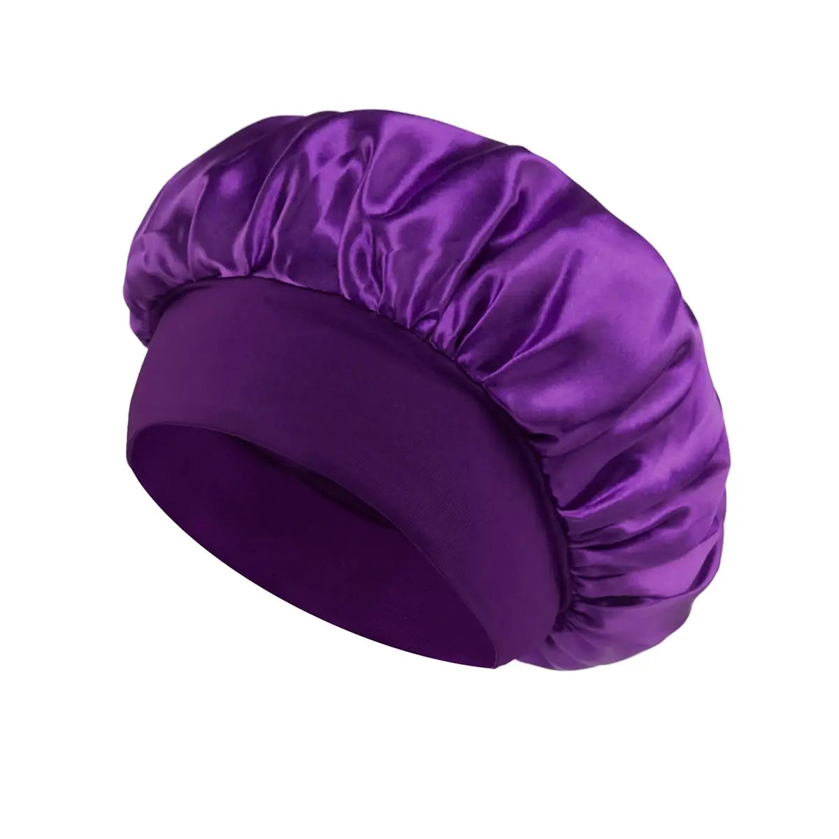 Satin Sleep Bonnet with Soft Elastic Band