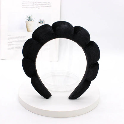 Velvet Spa Headband – Padded Hairband for Face Washing & Makeup Removal