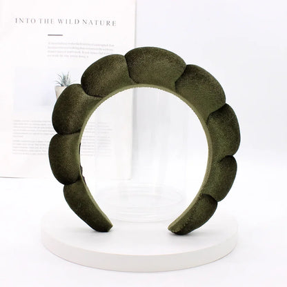 Velvet Spa Headband – Padded Hairband for Face Washing & Makeup Removal