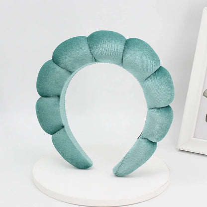 Velvet Spa Headband – Padded Hairband for Face Washing & Makeup Removal
