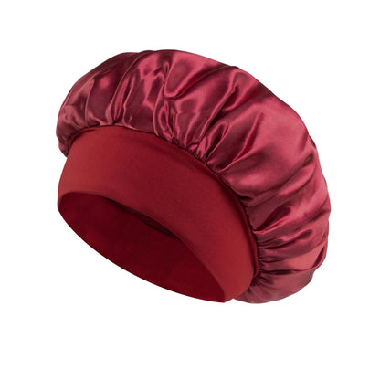 Satin Sleep Bonnet with Soft Elastic Band