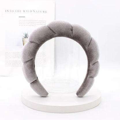 Velvet Spa Headband – Padded Hairband for Face Washing & Makeup Removal