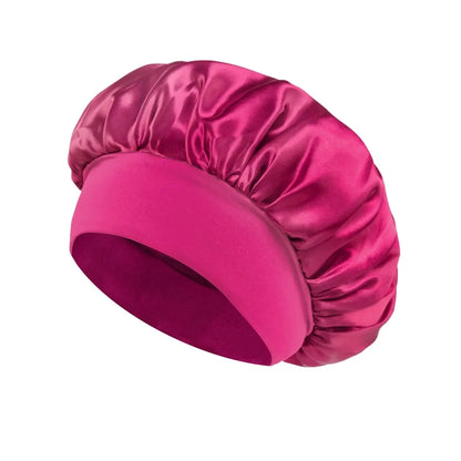 Satin Sleep Bonnet with Soft Elastic Band