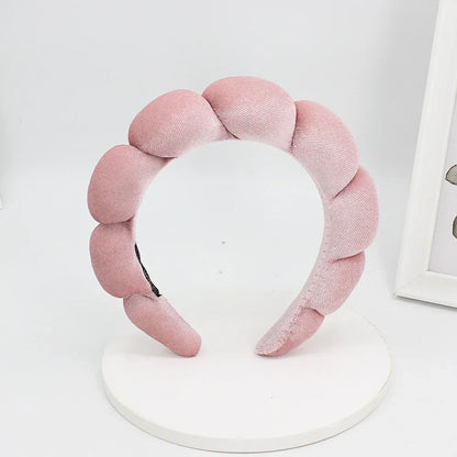 Velvet Spa Headband – Padded Hairband for Face Washing & Makeup Removal
